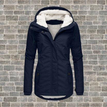 Jenna - Ultra-Soft and Warm Sherpa Hooded Coat