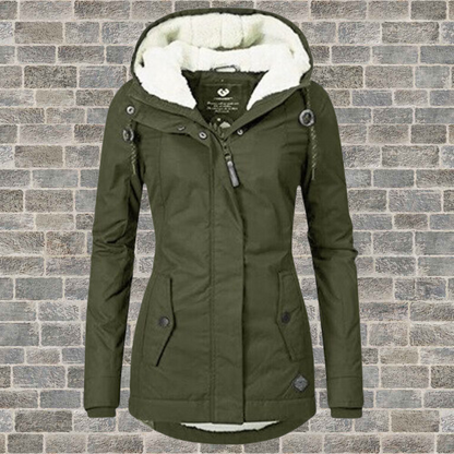 Jenna - Ultra-Soft and Warm Sherpa Hooded Coat
