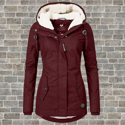 Jenna - Ultra-Soft and Warm Sherpa Hooded Coat
