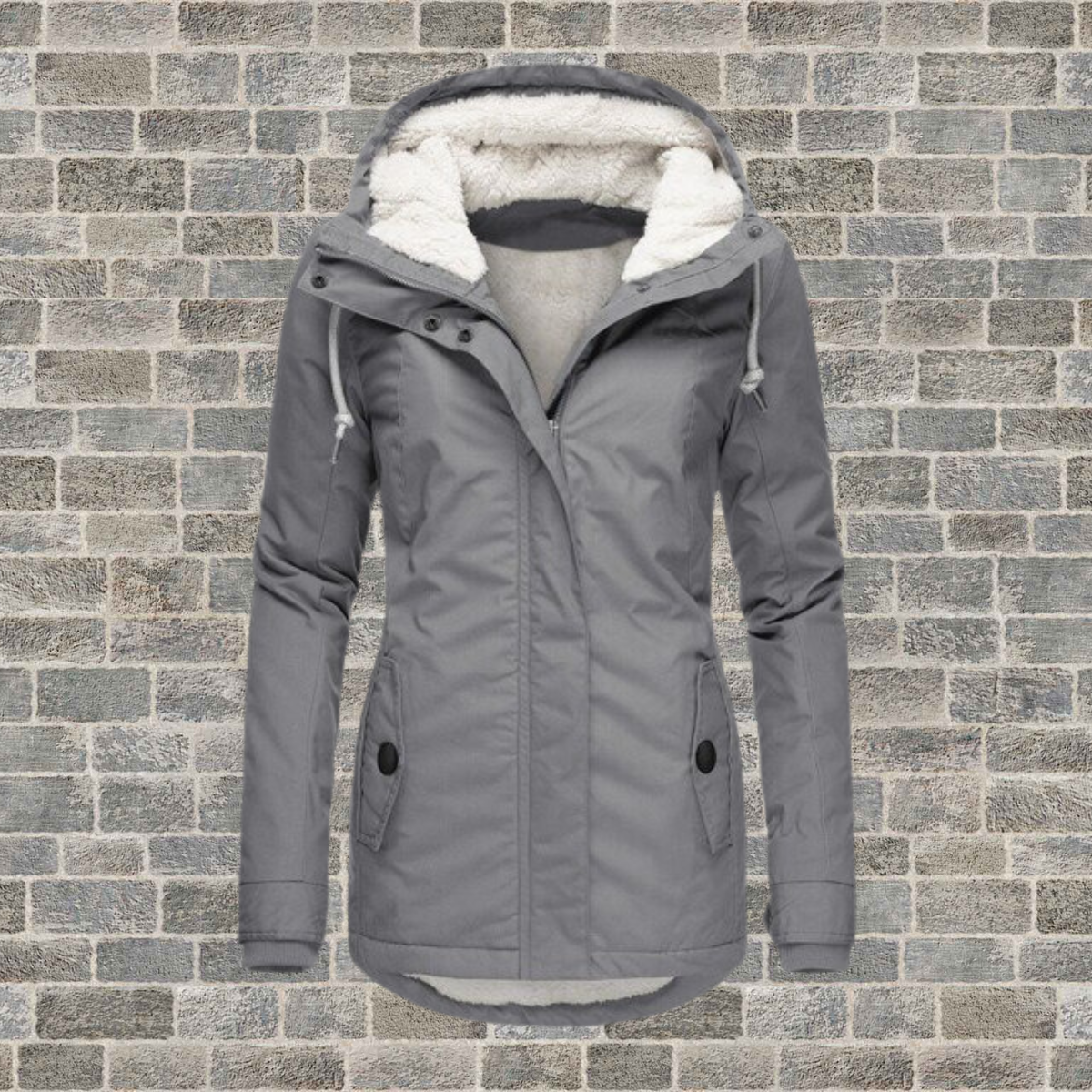 Jenna - Ultra-Soft and Warm Sherpa Hooded Coat