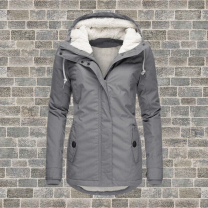 Jenna - Ultra-Soft and Warm Sherpa Hooded Coat