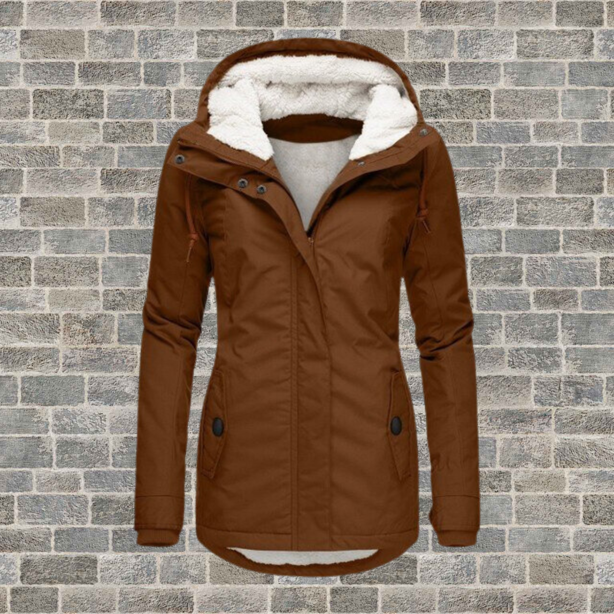 Jenna - Ultra-Soft and Warm Sherpa Hooded Coat