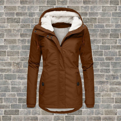 Jenna - Ultra-Soft and Warm Sherpa Hooded Coat