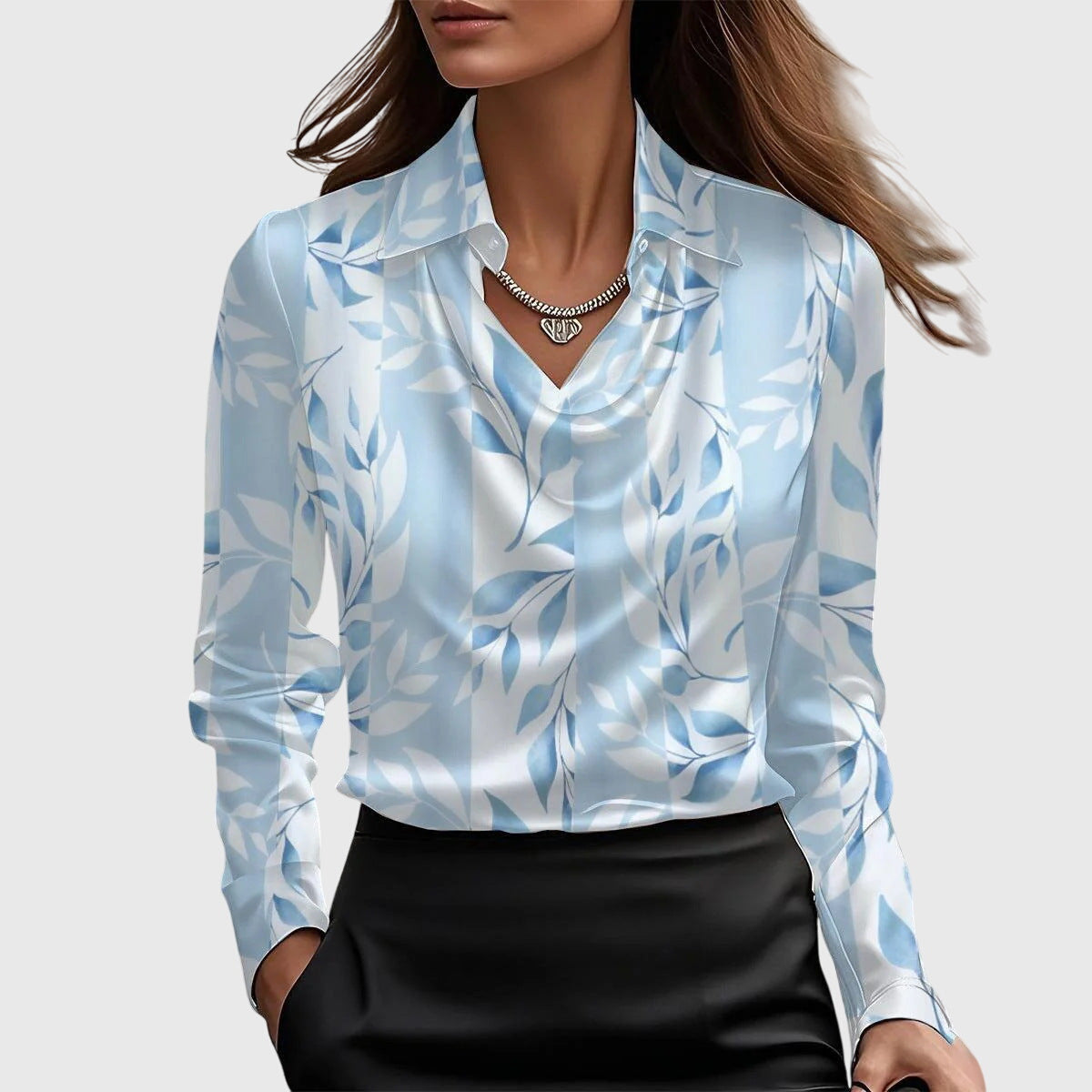 Zoe™ | Elegant Satin Blouse