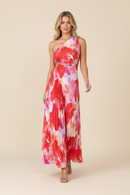Juniper | Women's One-Shoulder Printed Maxi Dress