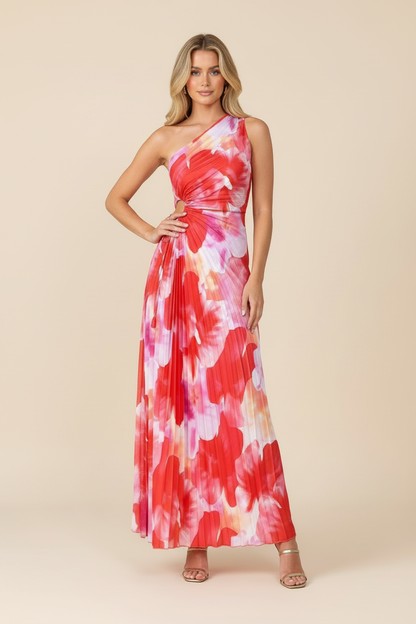 Juniper | Women's One-Shoulder Printed Maxi Dress