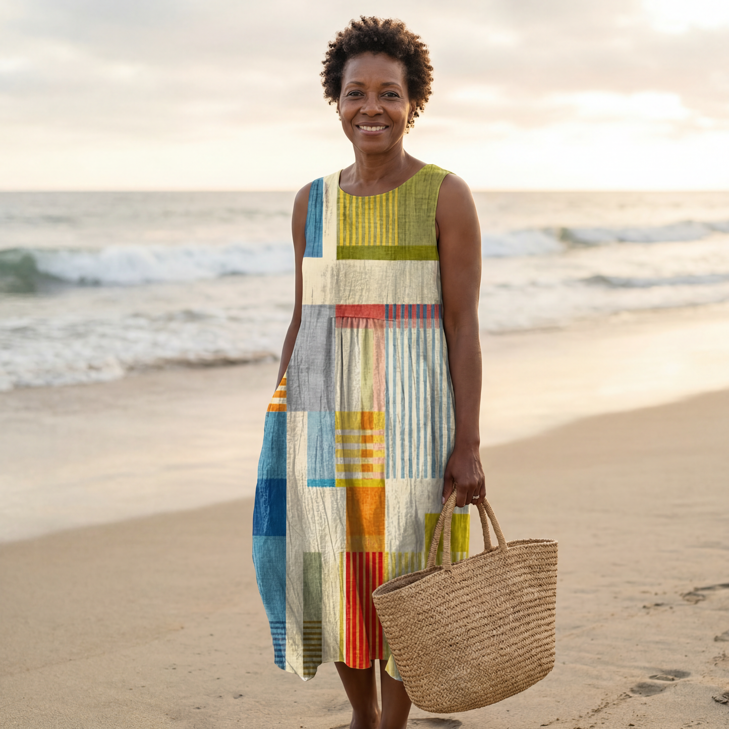 Eve™ Geometric Midi Dress