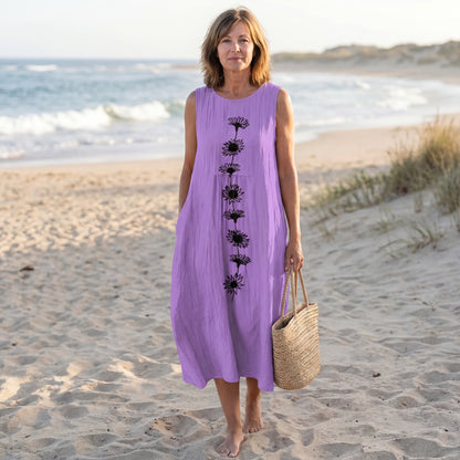 Emma™ Violet Bloom Midi Dress