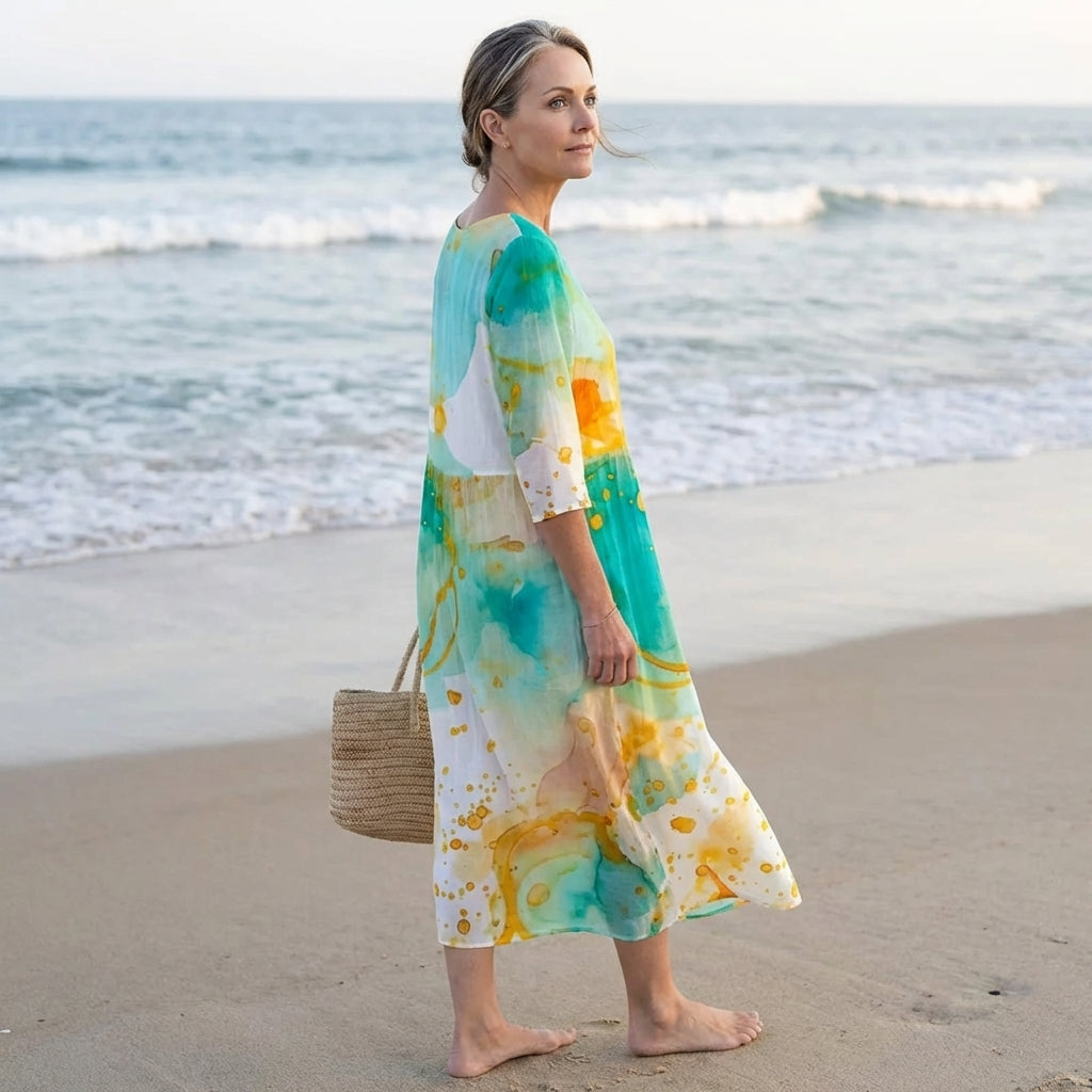 Keely | Sunset Flower Dress