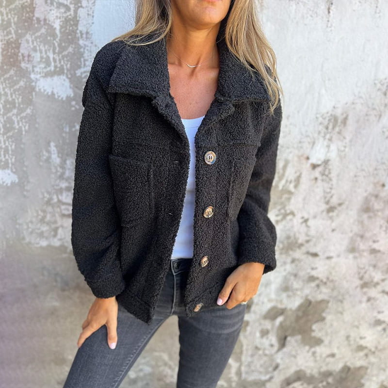 Nelea - Elegant and chic coat, refined and timeless allure